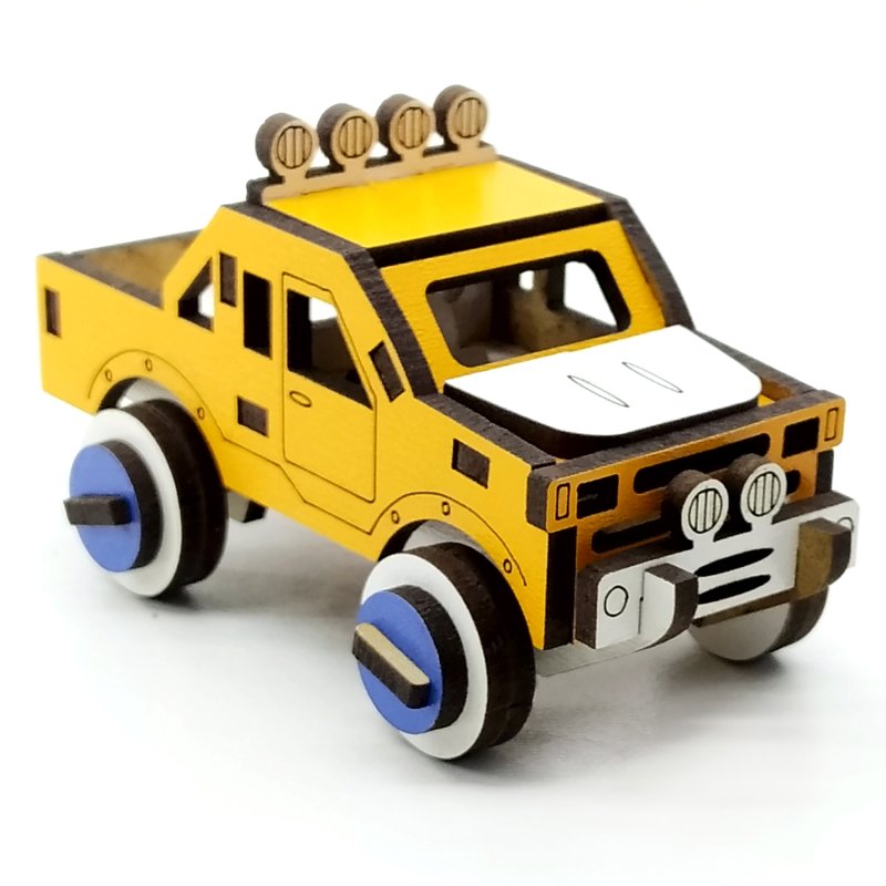 Vavsan Mini Pickup Ahşap Oyuncak Araba